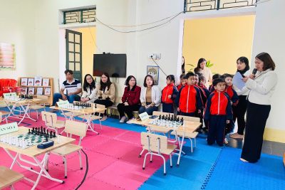 Ngày 1/4/2025 Trường Mầm non Khánh An tổ chức Giải đấu cờ Vua cấp trường