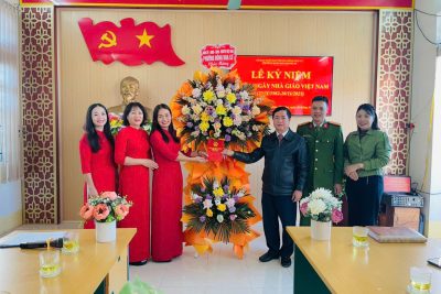 TRƯỜNG MẦM NON KHÁNH AN HÂN HOAN ĐÓN TIẾP ĐOÀN ĐẠI BIỂU PHƯỜNG ĐÔNG HOA LƯ CHÚC MỪNG KỶ NIỆM 43 NĂM NGÀY NHÀ GIÁO VIỆT NAM (20/11/1982 – 20/11/2025)