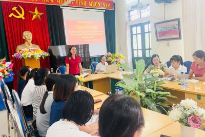 Trường Mầm non Khánh An đã tổ chức 02 chuyên đề nhằm bồi dưỡng nâng cao năng lực chuyên môn cho đội ngũ giáo viên mầm non